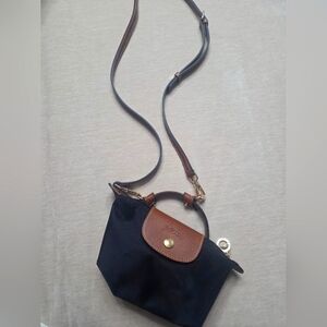 Longchamp Le Pliage Mini Cross Body - Black